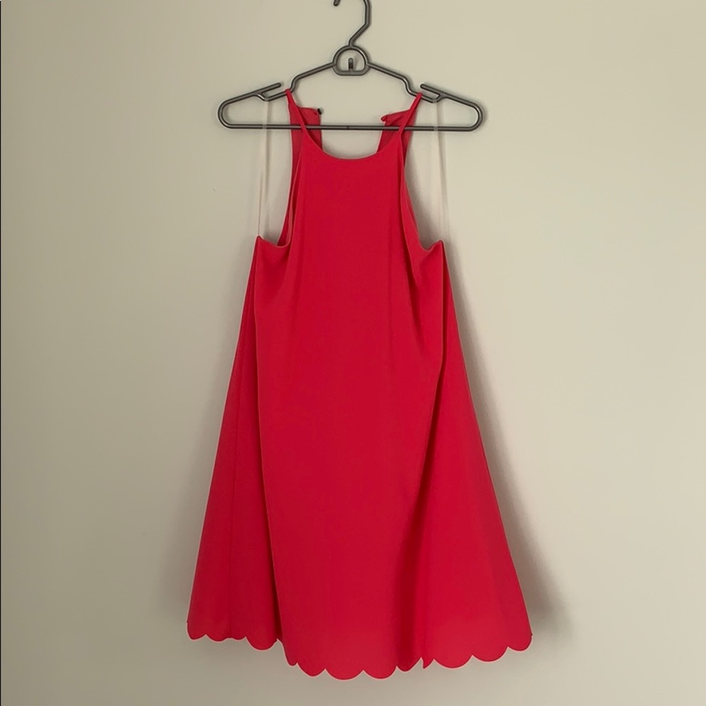 Hot pink dress